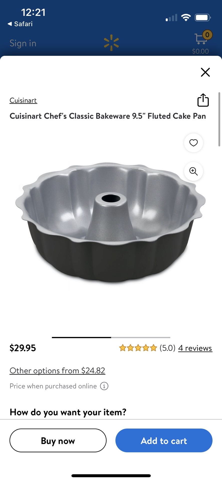 Two Cuisinart Fluted Cake Pans
