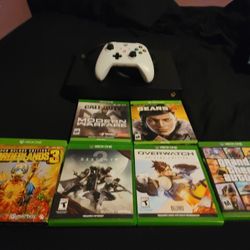 Xbox One X With 6 Games