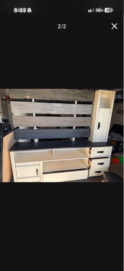 Kids Loft Bed with Desk and Storage