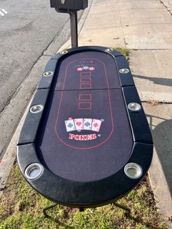 Poker table black