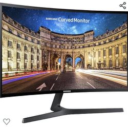 27-in Curved Samsung Monitor With Desk Mount