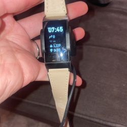 Fitbit Charge 4 w/ Charger (Beige Wristband)