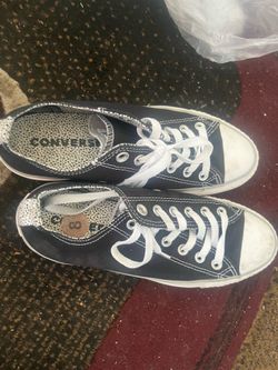 Converse all star  black & white size 6