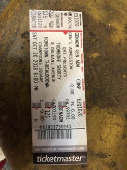 2 Trombone Shorty& Mannie Fresh Tickets