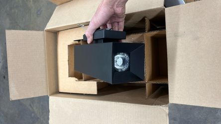 Creative lighting System X2 Black Cylindrical Wall Mount Light And One More Light