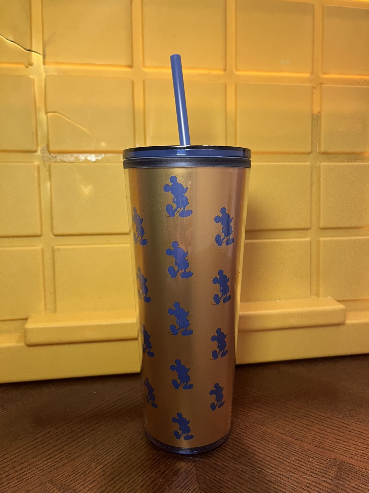 Disney Gold Mickey Cup Tumbler