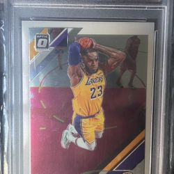 2019 PSA 10 LeBron James Optic Graded Card