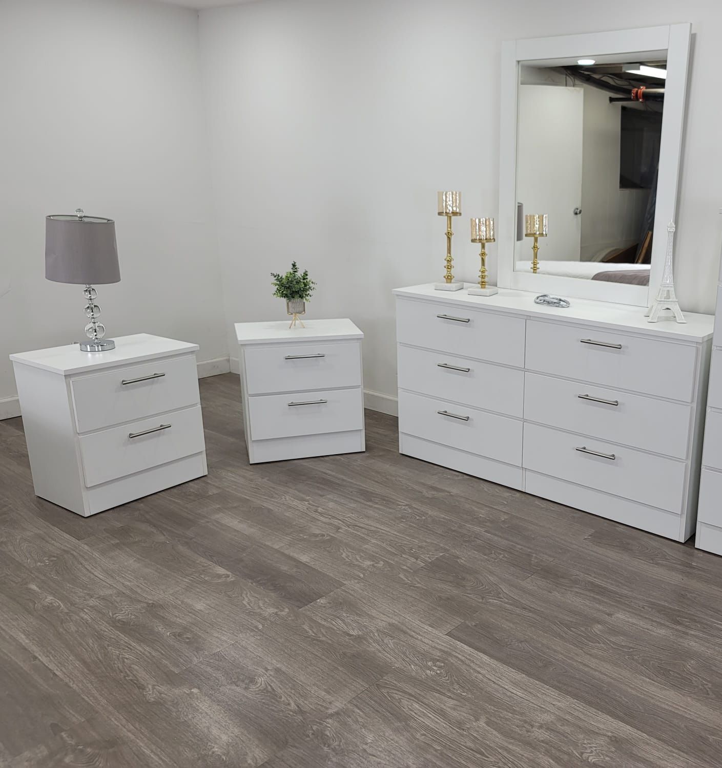 ✨DRESSER WITH MIRROR AND NIGHTSTANDS-COMODA CON ESPEJO Y MESAS DE NOCHE