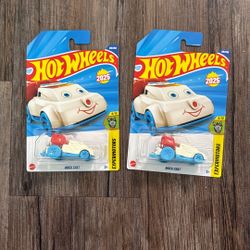 TWO.       2025 Hot Wheels Mainline Case Q Quick Chat Series Experimotors
