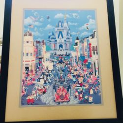 Vintage Walt Disney World 15 years poster