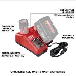 New M18/M12 Milwaukee Battery Charger