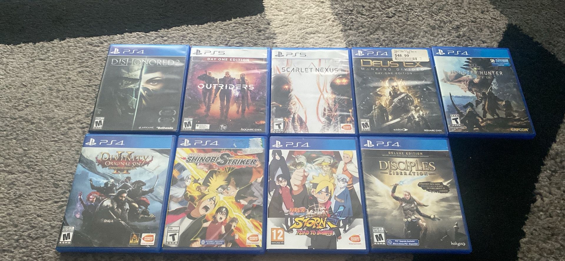 PS4/PS5 9 Game Lot