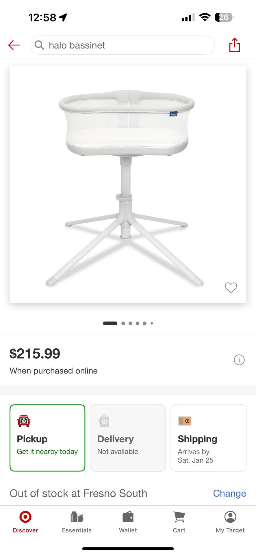 Halo Swivel Bassinet with Changing table