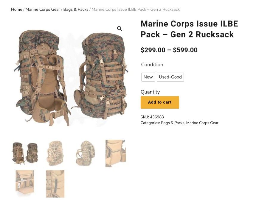 Marine Corps Issue ILBE Pack – Gen 2 Rucksack 4