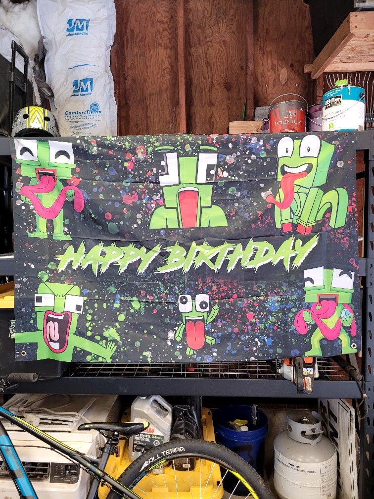 "Unspeakable" birthday banner 