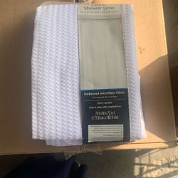 Fabric shower liner waterproof