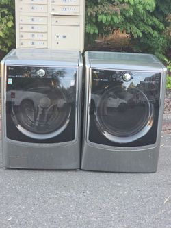 LG  SIGNATURE CAPACITY WASHER 5.0cuft  AND ELECTRIC DRYER 9.4cuft. WORKS PERFECT WITH 45 DAYS WARRANTY