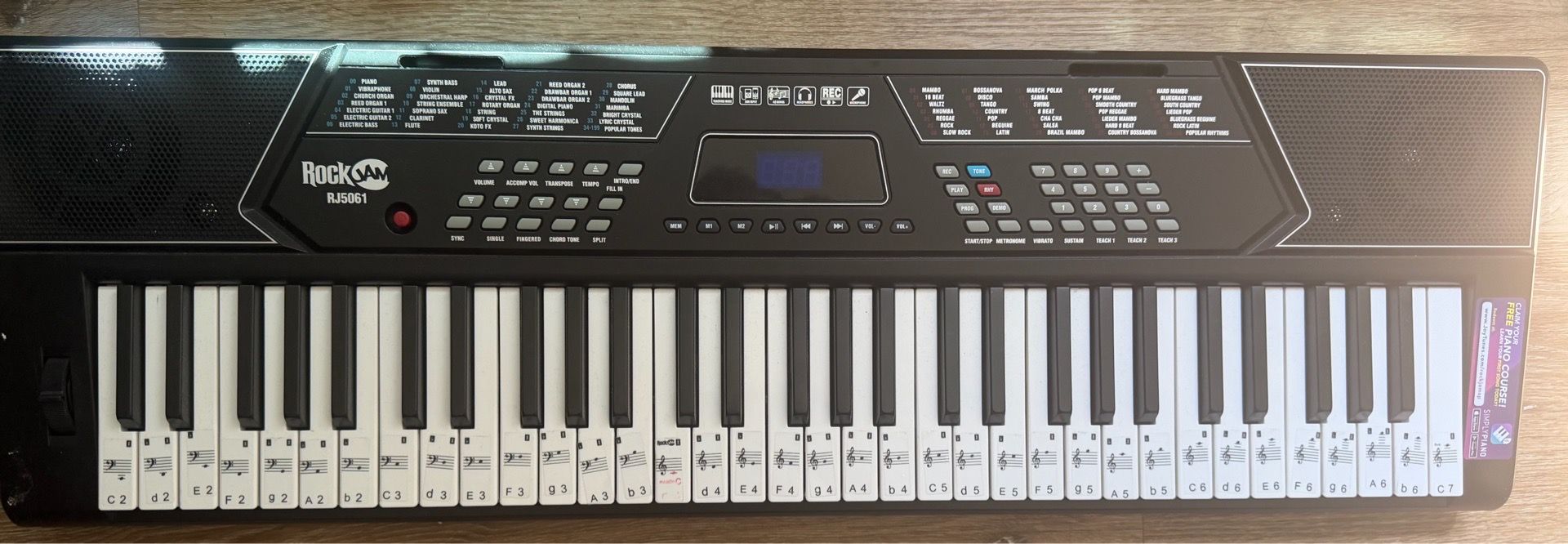 RockJam 54-Key Electronic Keyboard – Great Condition