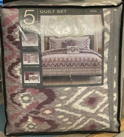 5 pc queen bedspread