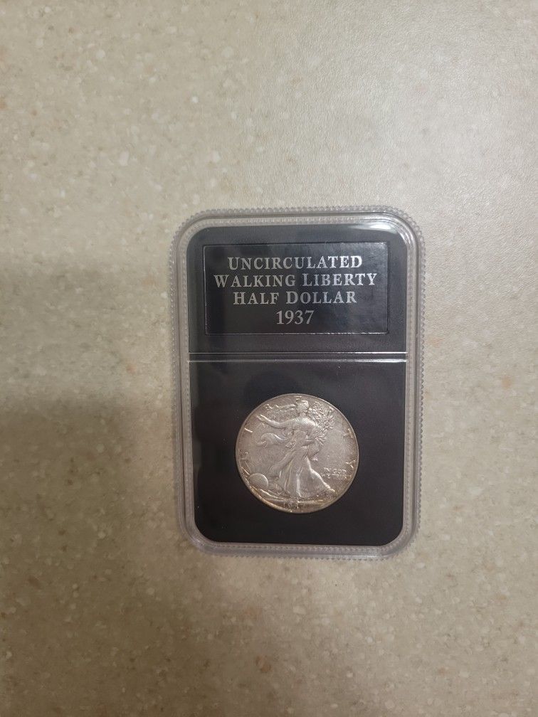 1937 Walking Liberty Half Silver Dollar