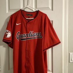 Nike Cleveland Guardians MLB Jersey Men's L Red Baseball Major League Baseball