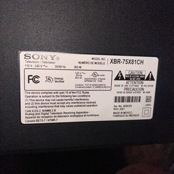 75 inch Sony tv
