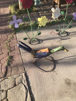 Sheet metal garden decorations