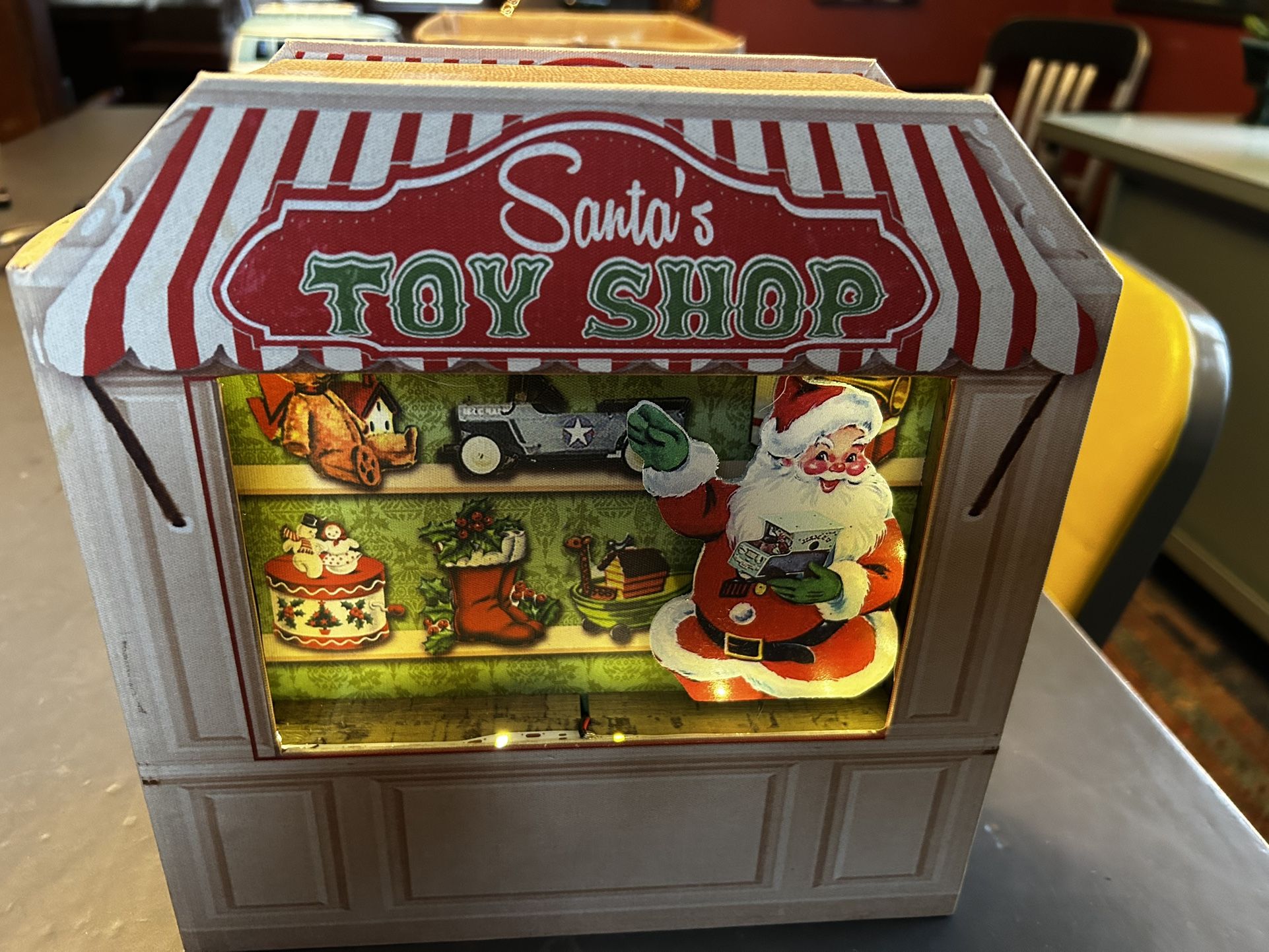 Mr. Christmas Illuminated Toy Shop Shadow Box