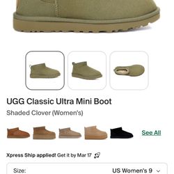 Ugg  W Classic Ultra Mini. Green