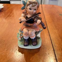 Vintage Napcoware Figurine Girl With Violin