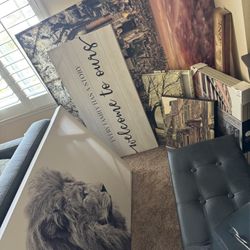 Framed Canvas Art Sets - Price for all (12 Pieces) 