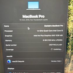 2019 Mac Book Pro With Touch Bar 