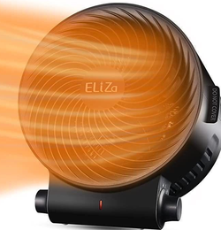 LiZa Quiet Vortex Space Heater with Air Circulation Fan.1500W Fast Heating