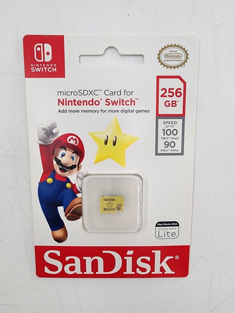 SanDisk 256GB MicroSDXC Memory Card For Nintendo Switch