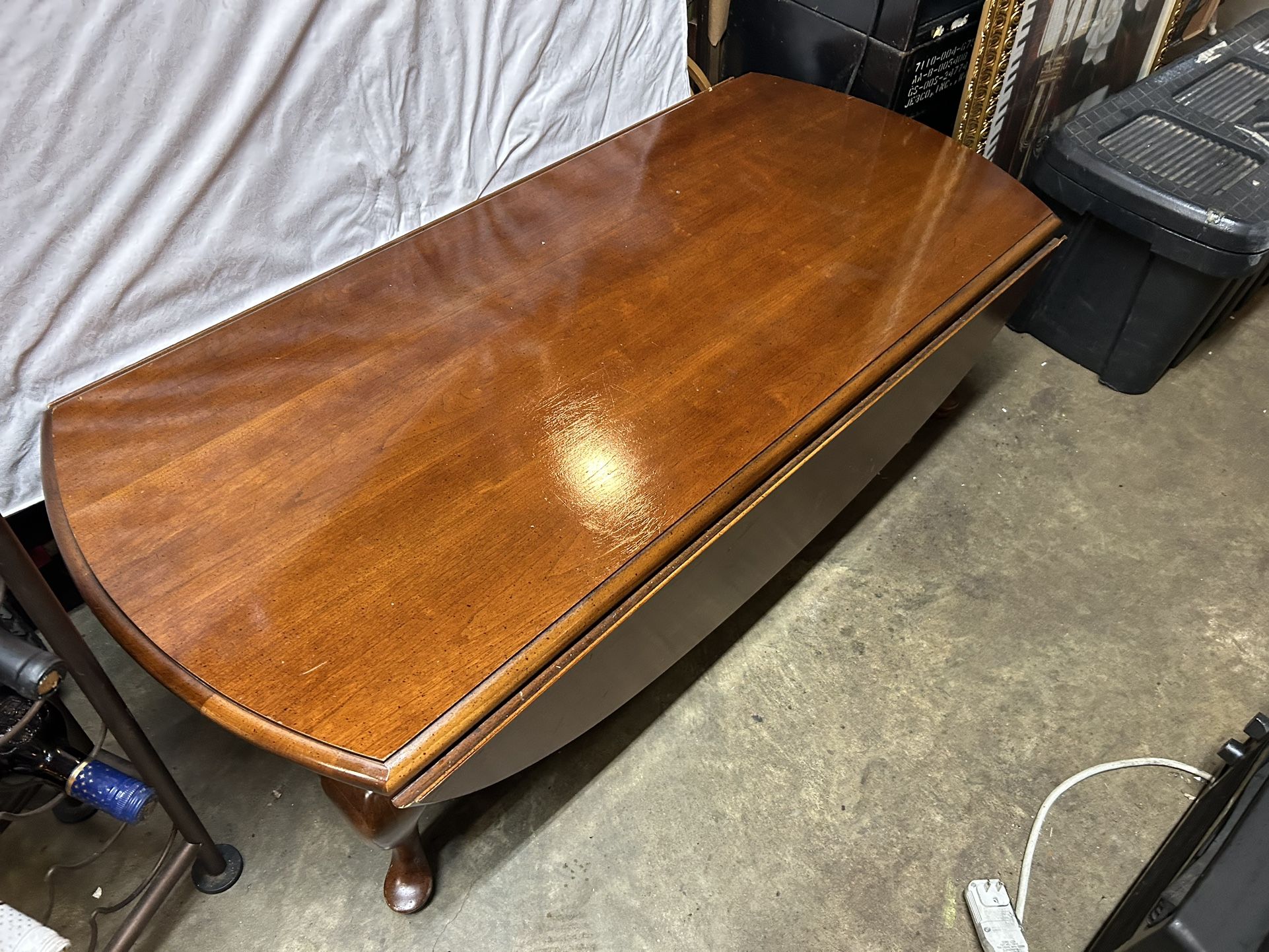 Antique Drop Leaf Coffee Table 