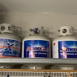 Propane tanks full - BBQ tanks - heater tanks - have 3 at $30 each or all 3 for $75