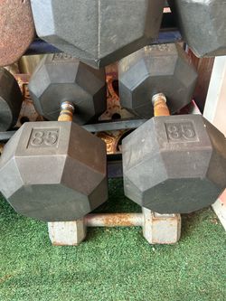 85 pound dumbbells