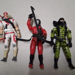 GI Joe Ninja Lot 4 Figures 