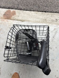 New Black Baskets For Handicap, Scooters Or Bicycles