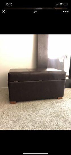 Target pleather ottoman