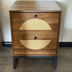 2 Rattan Nightstands