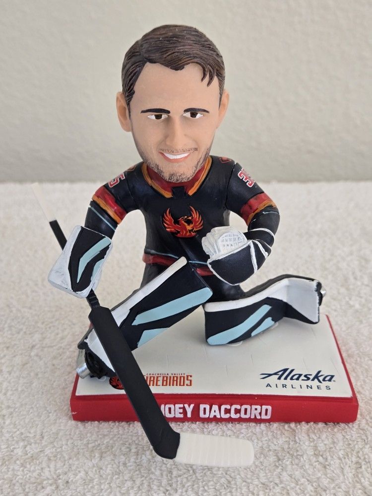 Joey Daccord Bobblehead CV Coachella Valley Firebirds Kraken Goalie AHL NHL