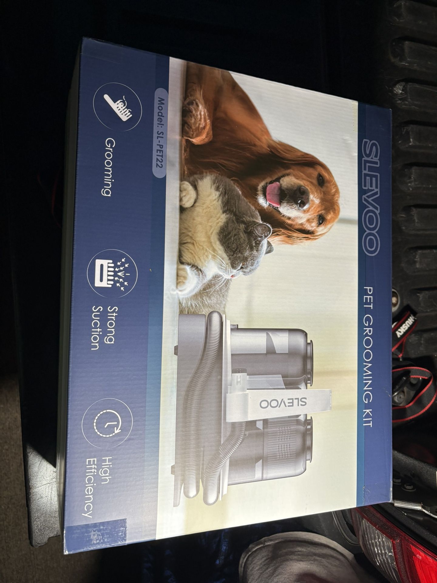 Slevoo Pet Grooming Kit, HEPA Filter Dog Grooming Vacuum