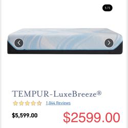 King Queen Size Tempurpedic ProAdapt,  ProBreeze,  LuxeBreeze Mattress  Pro Breeze /Luxe Adapt /Pro Adapt /Adapt /cloud /Tempur pedic contour Supreme 