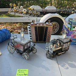 Vintage Music Box Decanters