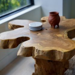 Live Edge Hardwood Side Table