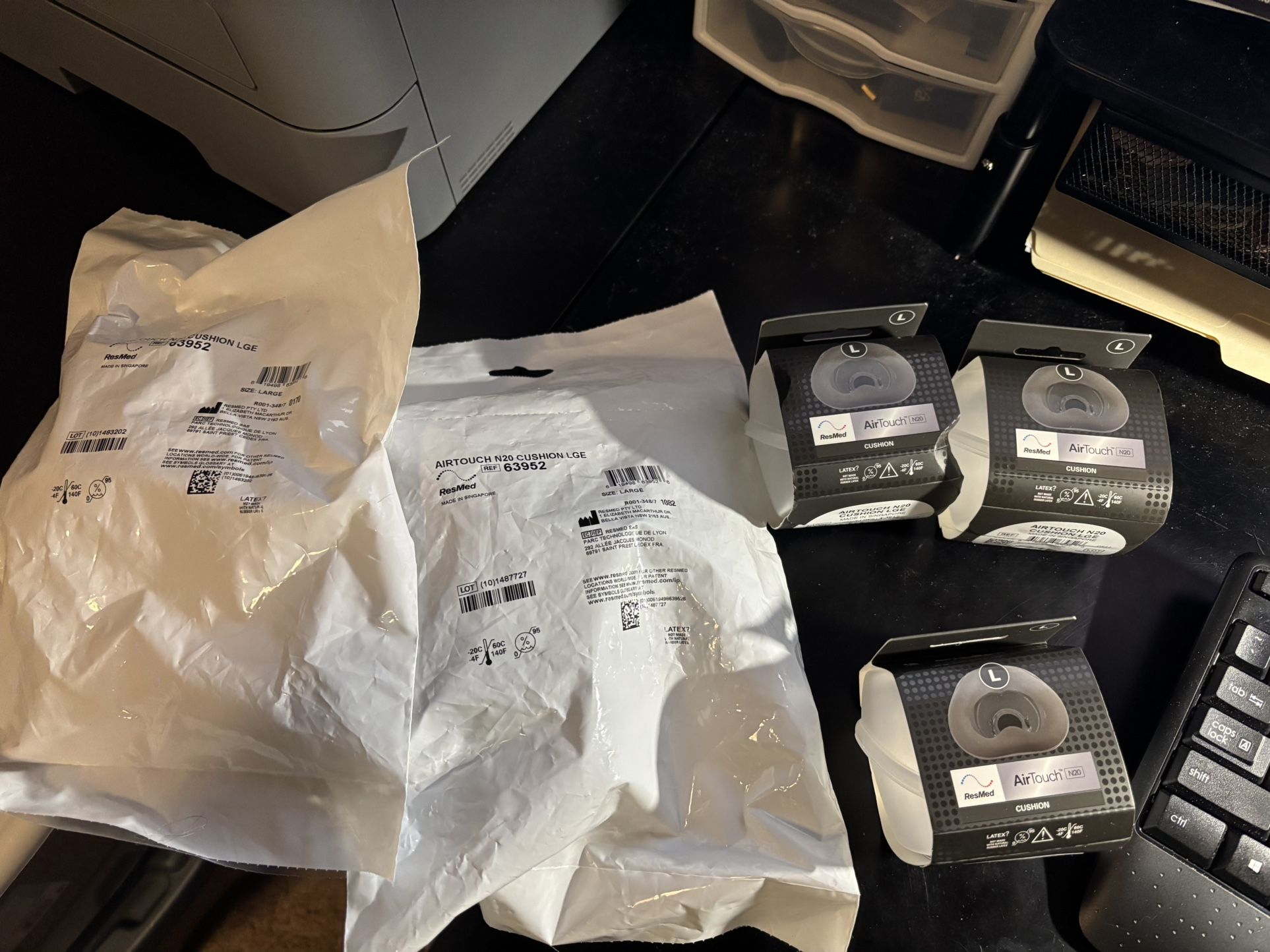 5 Resmed Airtouch N20 Cushions Large