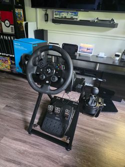 Logitech G923 Racing Wheel, Pedals, Shifter, and VEVOR Steering Sim for Xbox Series X One and PC