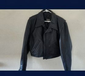 Black Leather Moto Jacket
