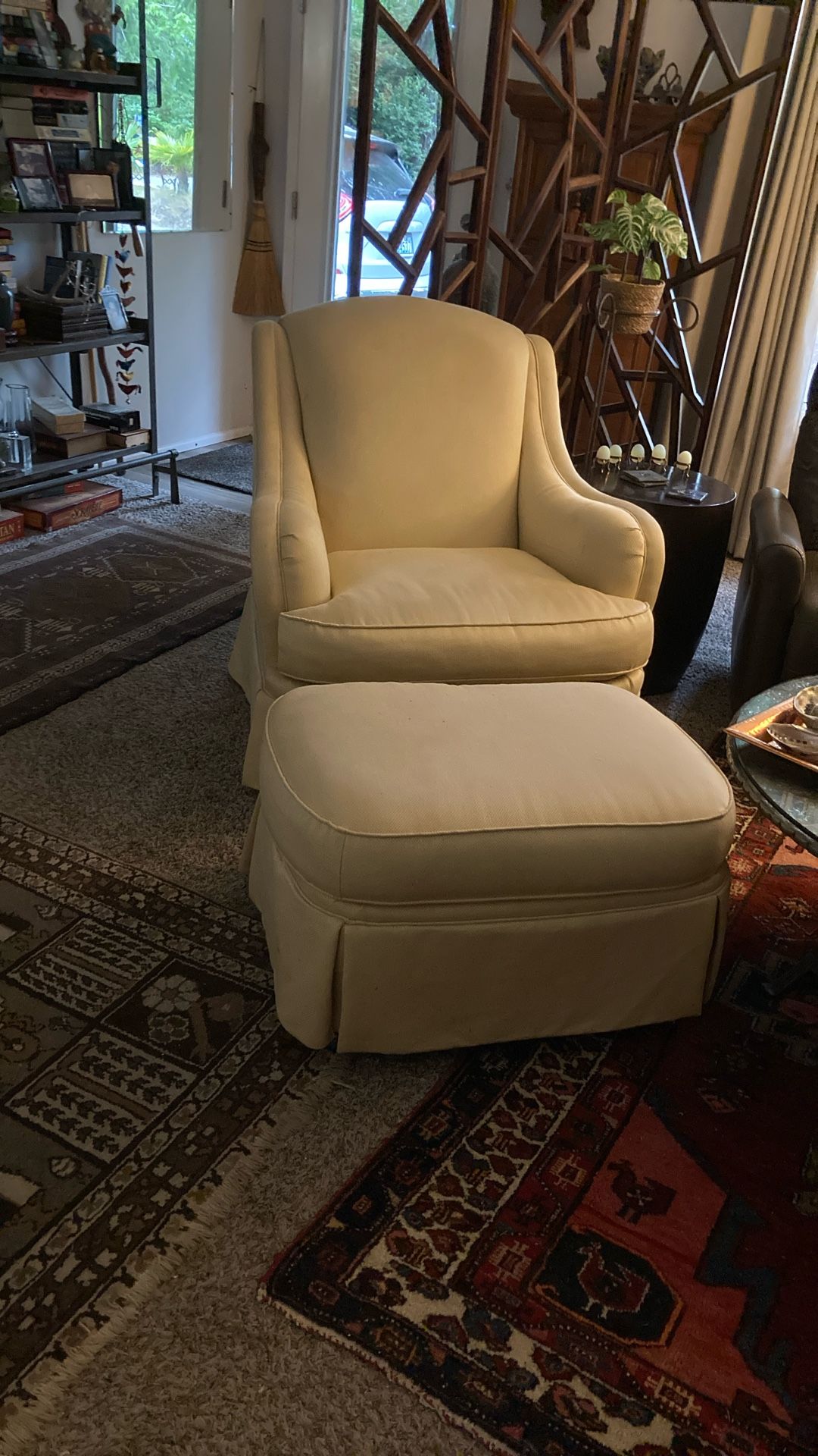 Broyhill Chair And Ottoman